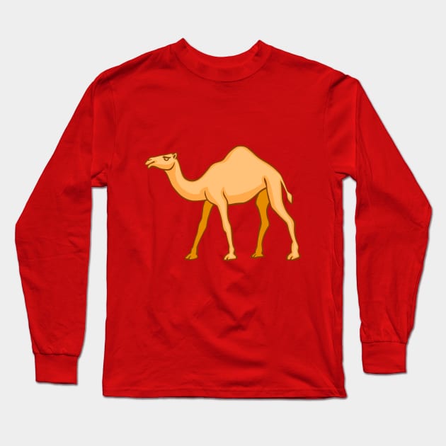 Camel Long Sleeve T-Shirt by AlexanderZam